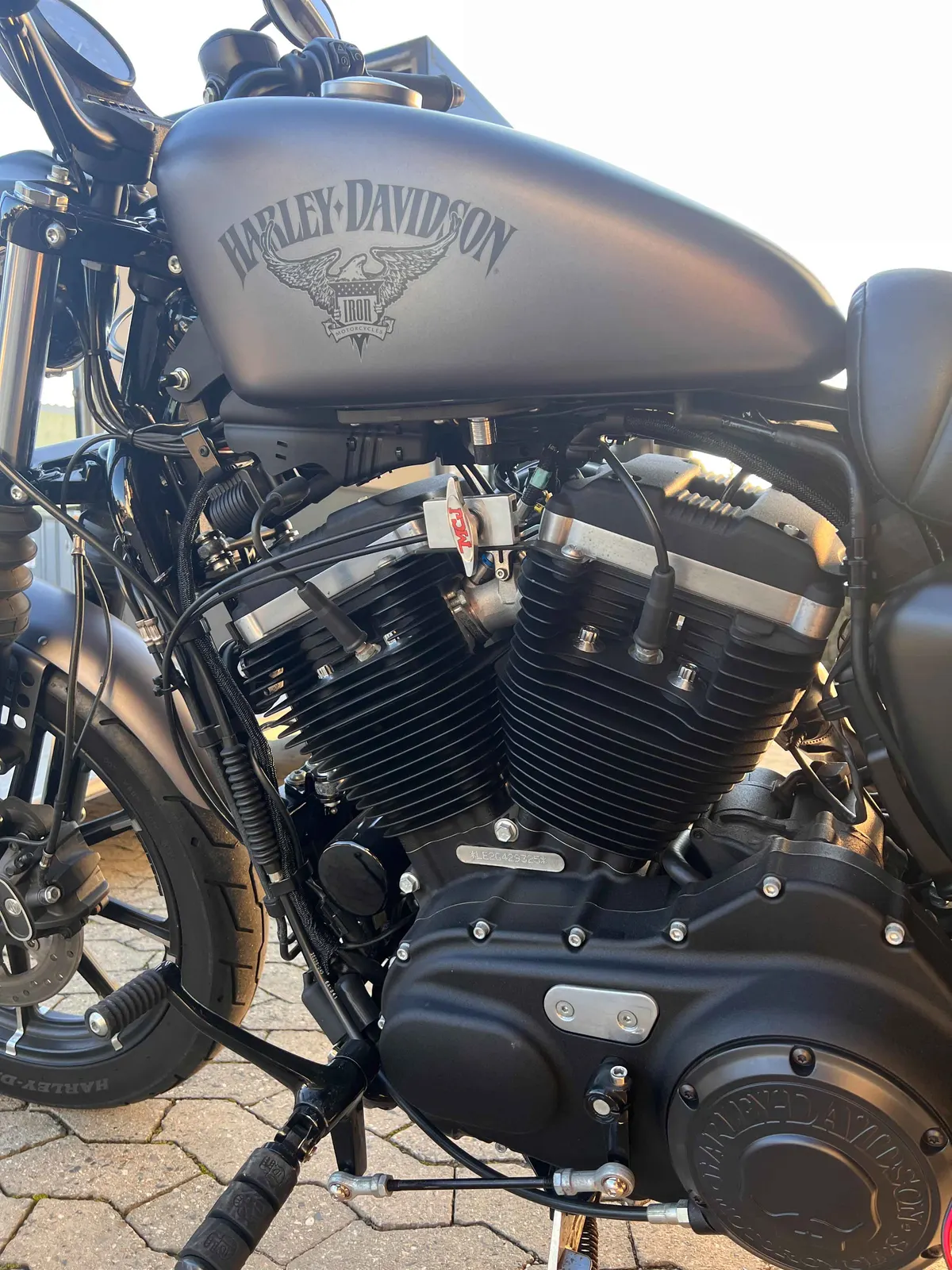 Motorblock einer Harley-Davidson Sportster nach der Leistungsoptimierung